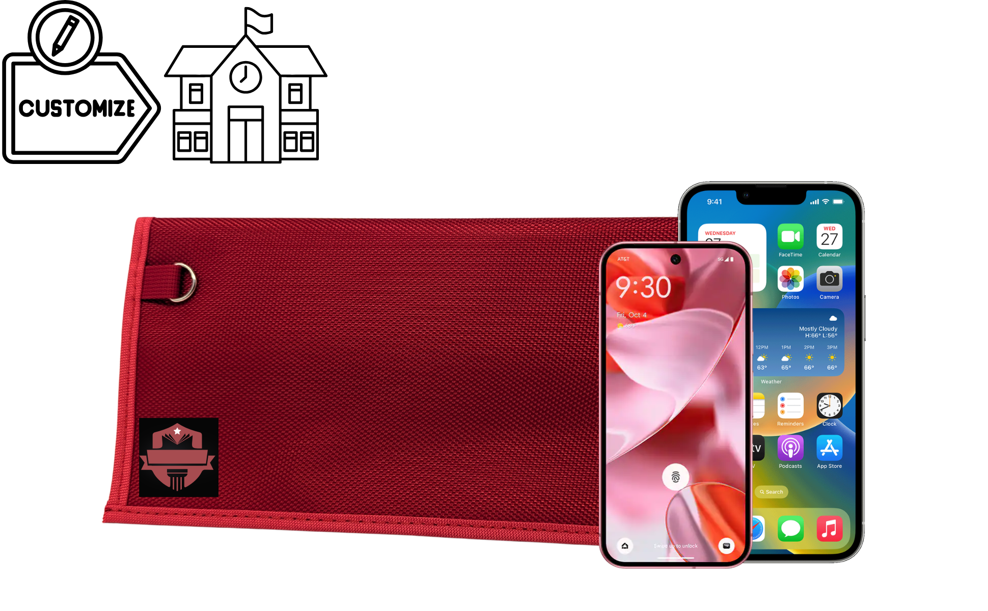 Classroom XL Cellphone Edition Faraday RFID Blocking Case