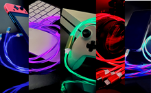 Load image into Gallery viewer, Universal Charging Cables (Android / iOS Type A, Type C + Lightning)