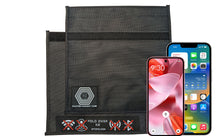 Load image into Gallery viewer, Halcyon Non-Window Faraday Bag for Phones // Signal Blocking Faraday Cage Prevents Hacking Tracking Spying, Device Shielding for Law Enforcement Military Digital Forensics, EMP CME Protection Black