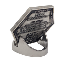 Load image into Gallery viewer, Military Challenge Coin Display Stand - Solid Metal with Anodized Finish - US Vet. Business