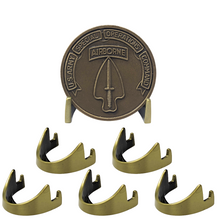 Load image into Gallery viewer, Military Challenge Coin Display Stand - Solid Metal with Anodized Finish - US Vet. Business