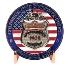 Load image into Gallery viewer, Military Challenge Coin Display Stand - Solid Metal with Anodized Finish - US Vet. Business
