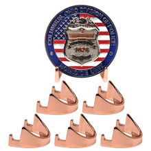 Load image into Gallery viewer, Military Challenge Coin Display Stand - Solid Metal with Anodized Finish - US Vet. Business
