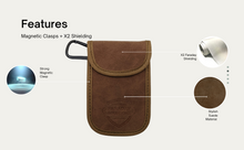 Load image into Gallery viewer, Key Fob RFID Device Security Faraday Case w/ Carbineer