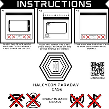 Load image into Gallery viewer, Halcyon Non-Window Faraday Bag for Phones // Signal Blocking Faraday Cage Prevents Hacking Tracking Spying, Device Shielding for Law Enforcement Military Digital Forensics, EMP CME Protection Black