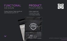 Load image into Gallery viewer, Document Sleeve Faraday Signal Blocking Tablet Case + X2 Shielding