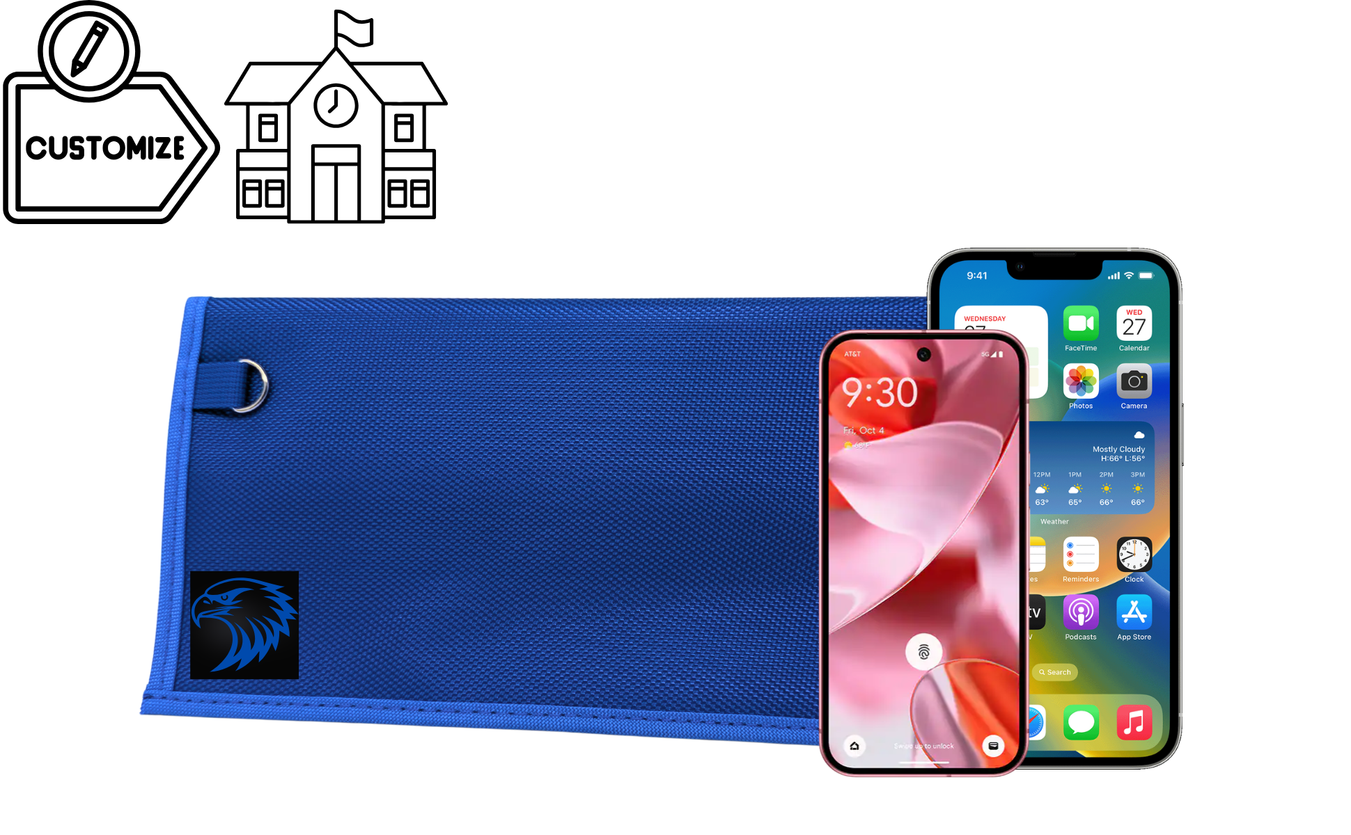 Classroom XL Cellphone Edition Faraday RFID Blocking Case Classroom XL Cellphone Edition Faraday RFID Blocking Case