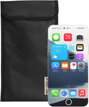 Load image into Gallery viewer, Basic Faraday Signal Blocking Pouch for Cell Phone Privacy and Anti-Tracking Protective Case
