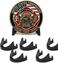 Load image into Gallery viewer, Military Challenge Coin Display Stand - Solid Metal with Anodized Finish - US Vet. Business
