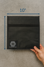 Load image into Gallery viewer, Halcyon Non-Window Faraday Bag for Phones // Signal Blocking Faraday Cage Prevents Hacking Tracking Spying, Device Shielding for Law Enforcement Military Digital Forensics, EMP CME Protection Black
