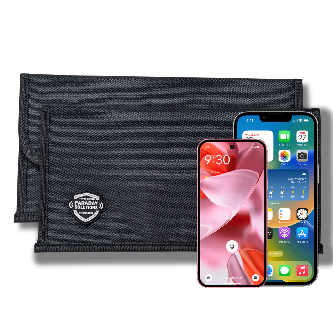 Magnetic Sealing First Responder Cellphone Edition Faraday RFID Blocking Case | X2 Shielding