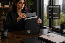 Load image into Gallery viewer, Magnetic Sealing Tablet / Chromebook Edition Faraday RFID Blocking Case | X2 Shielding
